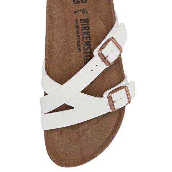 Birkenstock Shoes - EUC BIRKENSTOCK Yao Slide Sandals WHITE ~ 37
